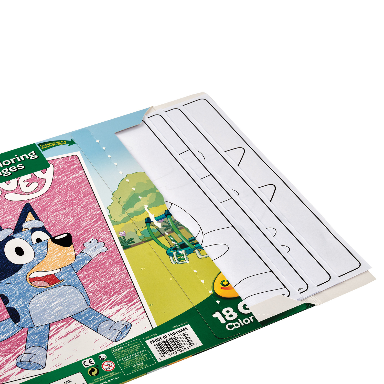 slide 3 of 3, Crayola Giant Coloring Pages - Bluey, 1 ct