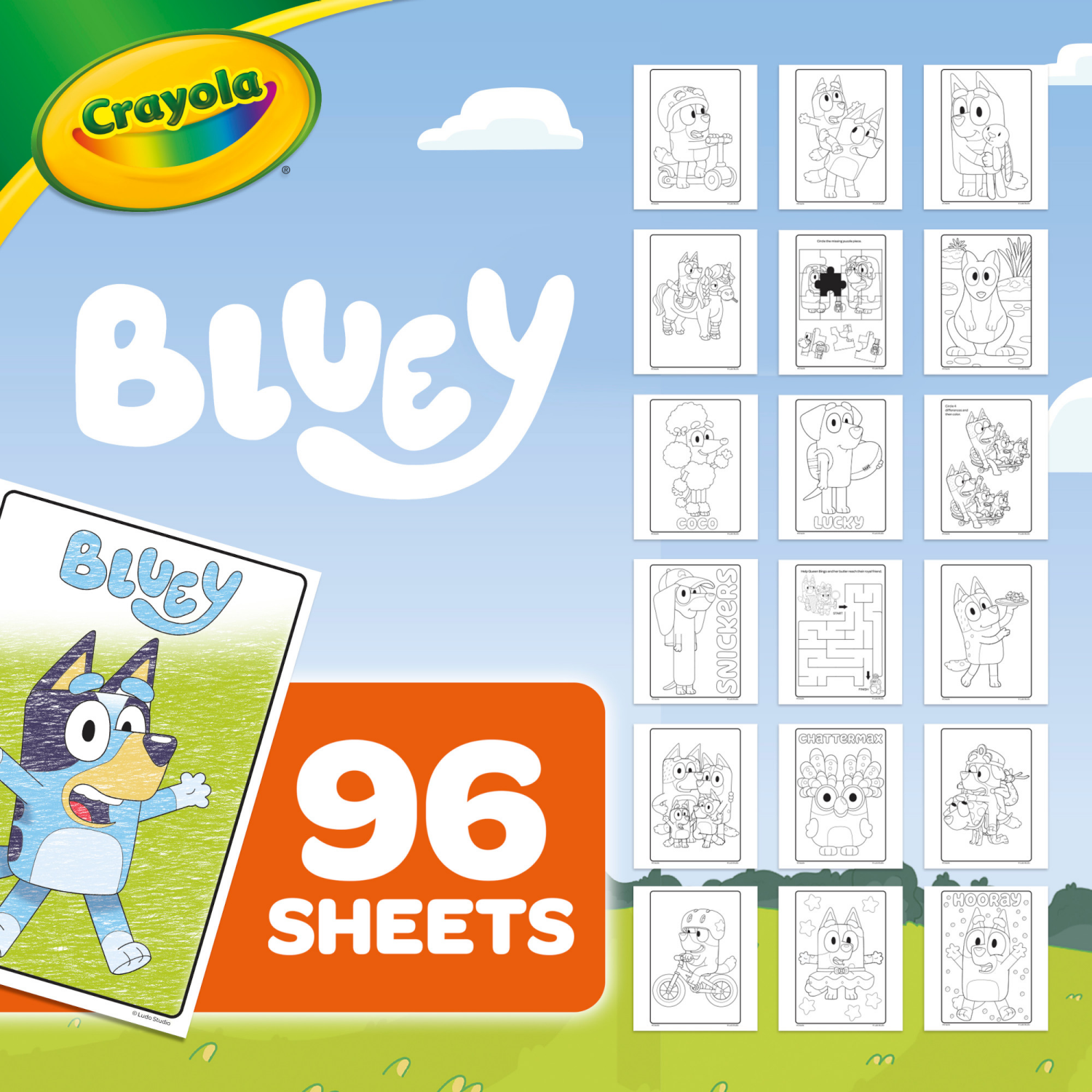 slide 2 of 5, Crayola Bluey Coloring Book 1 ea, 1 ct