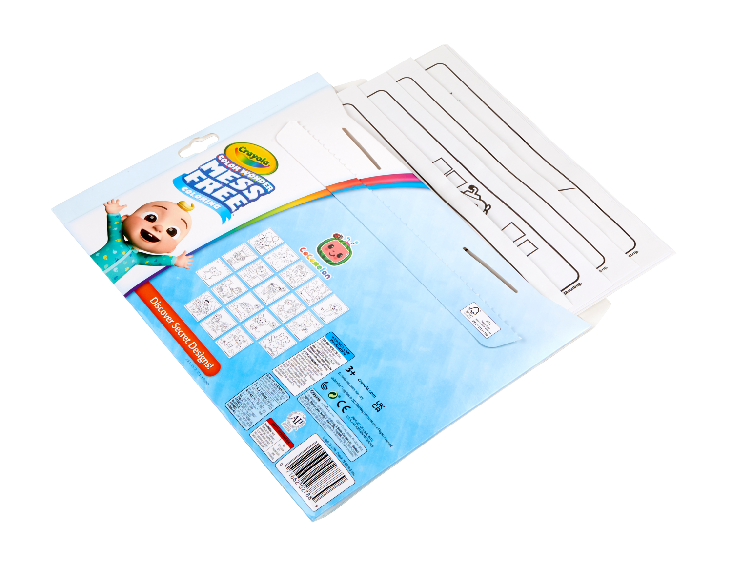 slide 6 of 7, Crayola Color Wonder, Cocomelon Coloring Pages & Mess Free Markers, Gift, 1 ct