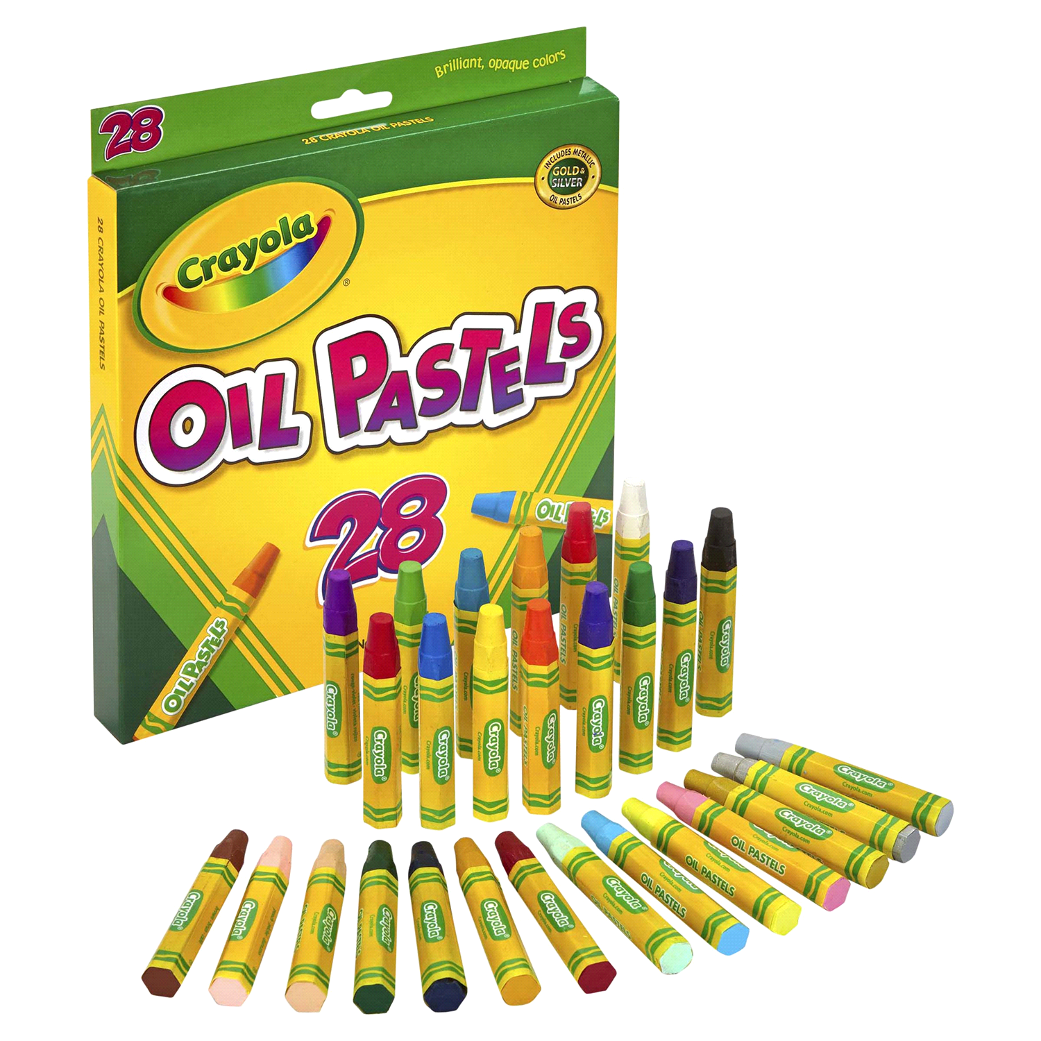 slide 2 of 3, Crayola Oil Pastels, 28 ct