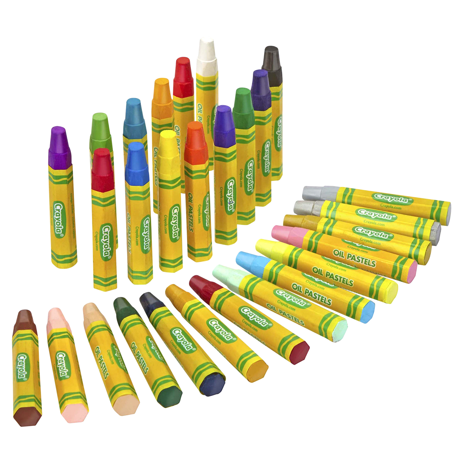 slide 3 of 3, Crayola Oil Pastels, 28 ct