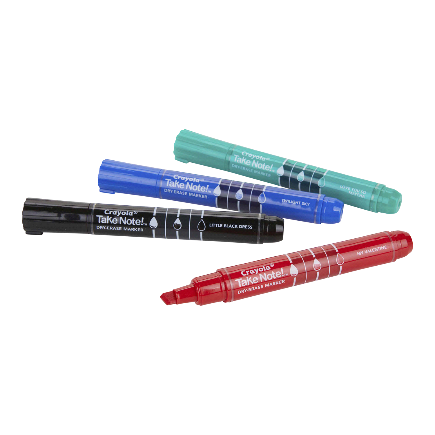 slide 3 of 3, Crayola Take Note! Chisel Tip Dry-Erase Markers 4 ea, 4 ct
