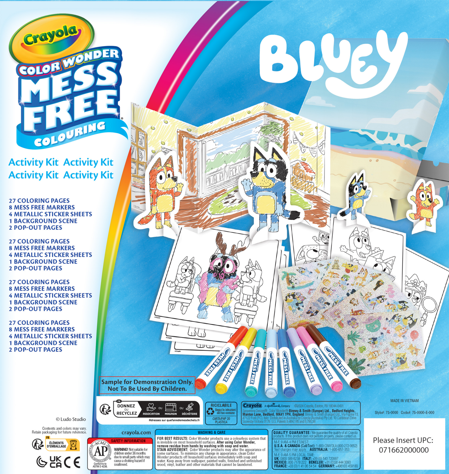 slide 2 of 3, Crayola Color Wonder Bluey Activity Kit, 1 ct