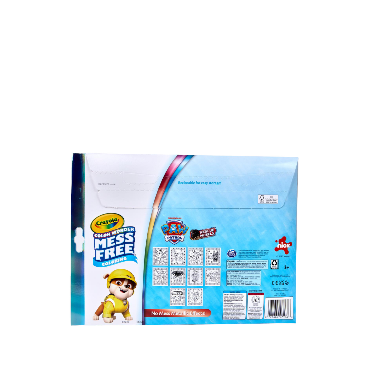 slide 2 of 5, Crayola PAW Patrol Color Wonder Metallic Mess Free Coloring Set, Gift for Kids, 3, 4, 5, 6, 1 ct