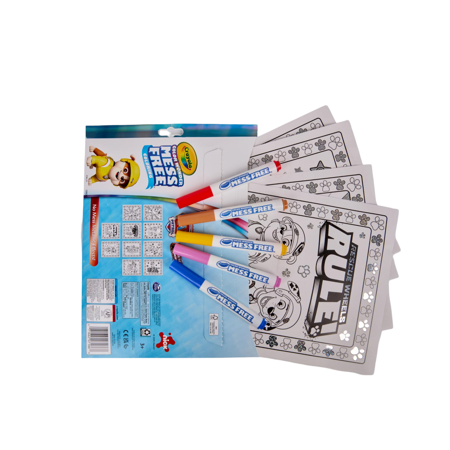 slide 4 of 5, Crayola PAW Patrol Color Wonder Metallic Mess Free Coloring Set, Gift for Kids, 3, 4, 5, 6, 1 ct