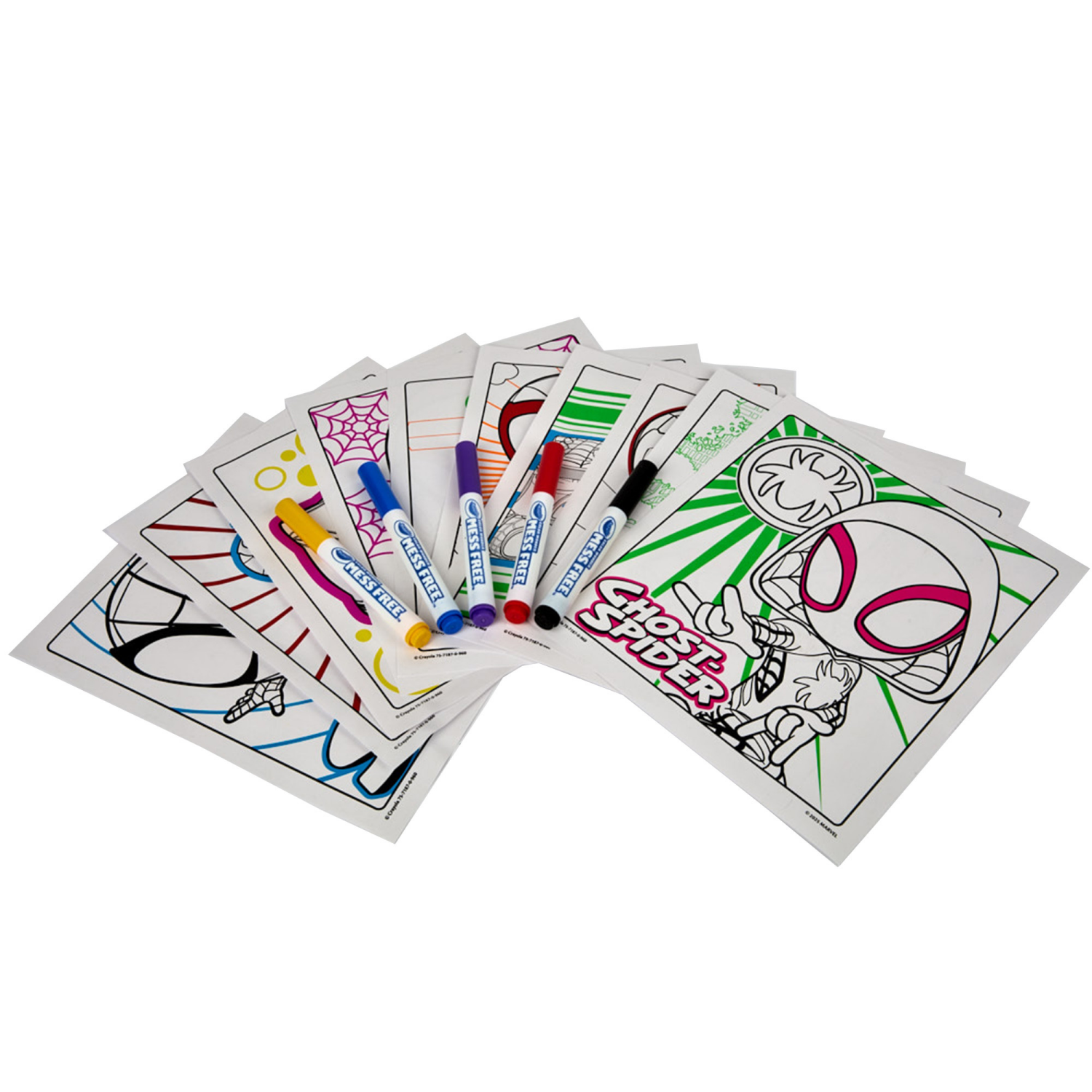 slide 4 of 5, Crayola Color Wonder Spidey and His Amazing Friends Neon Coloring Kit, Neon Spiderman Coloring Pages, 1 ct