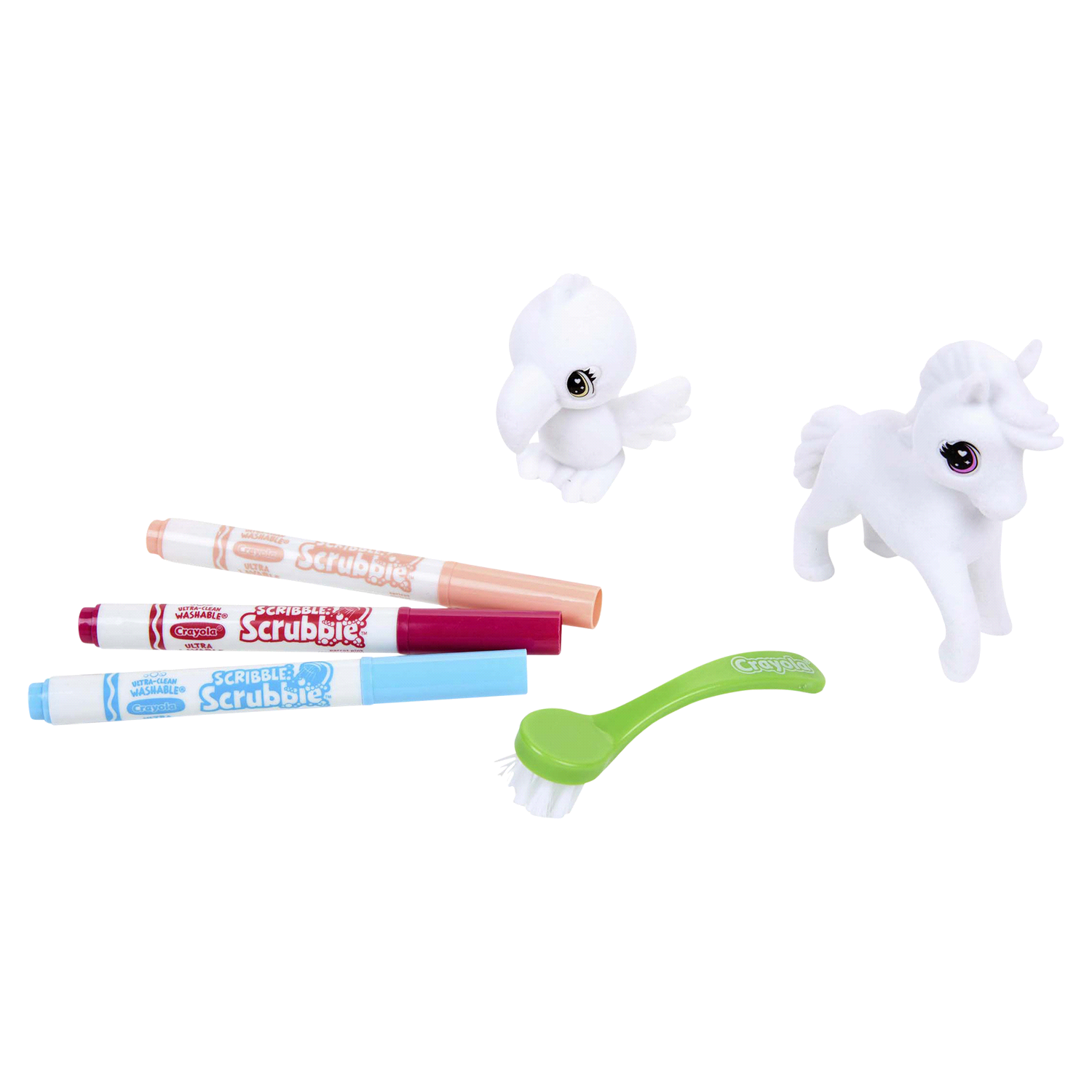 slide 4 of 4, Crayola Scribble Scrubbie Safari Animal Toy Set, Ages 3+, 2 ct