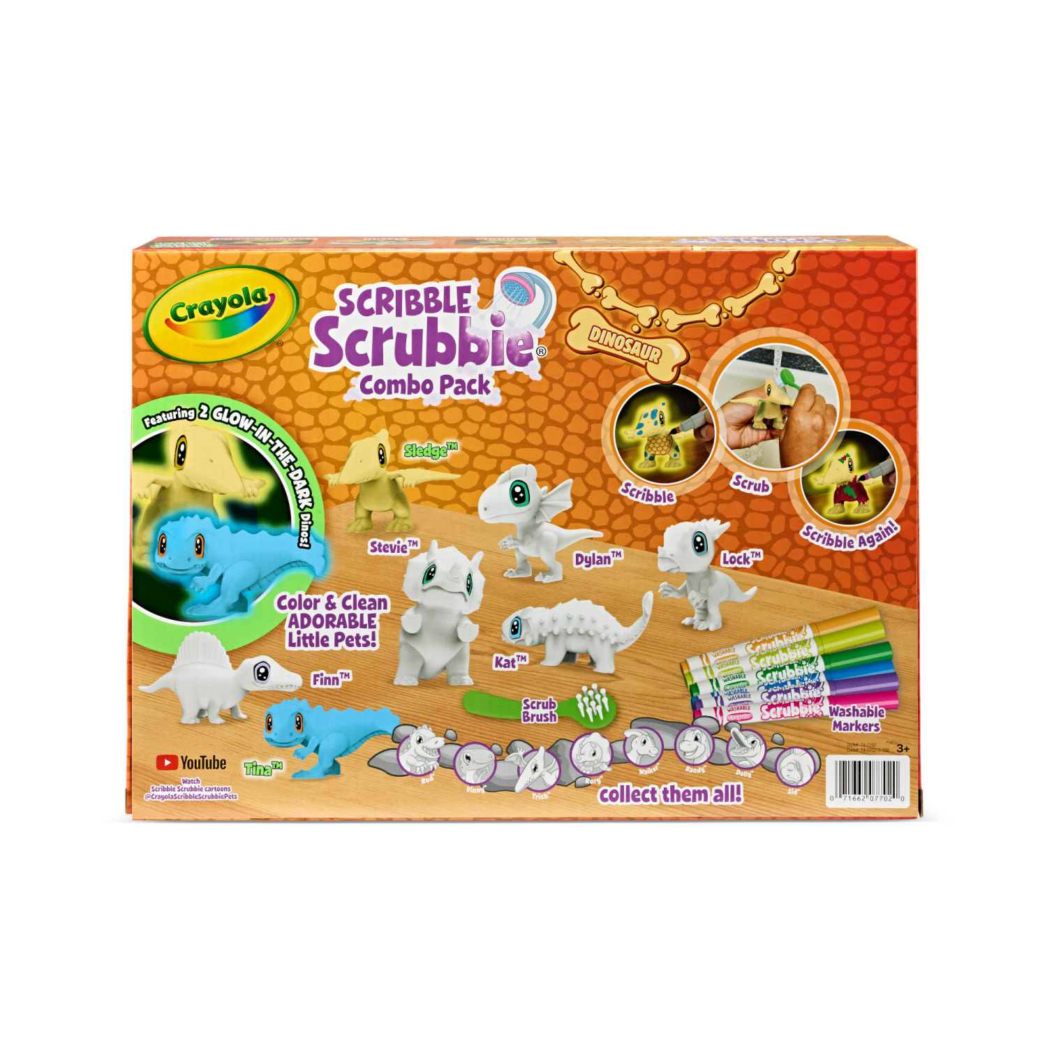 slide 2 of 2, Crayola® Scribble Scrubbie® Glow Dino Pets, 1 ct
