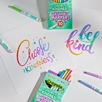 slide 2 of 25, Crayola Colors of Kindness Fine Tip Markers, Assorted Colors, 10 ct