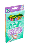 slide 8 of 25, Crayola Colors of Kindness Fine Tip Markers, Assorted Colors, 10 ct