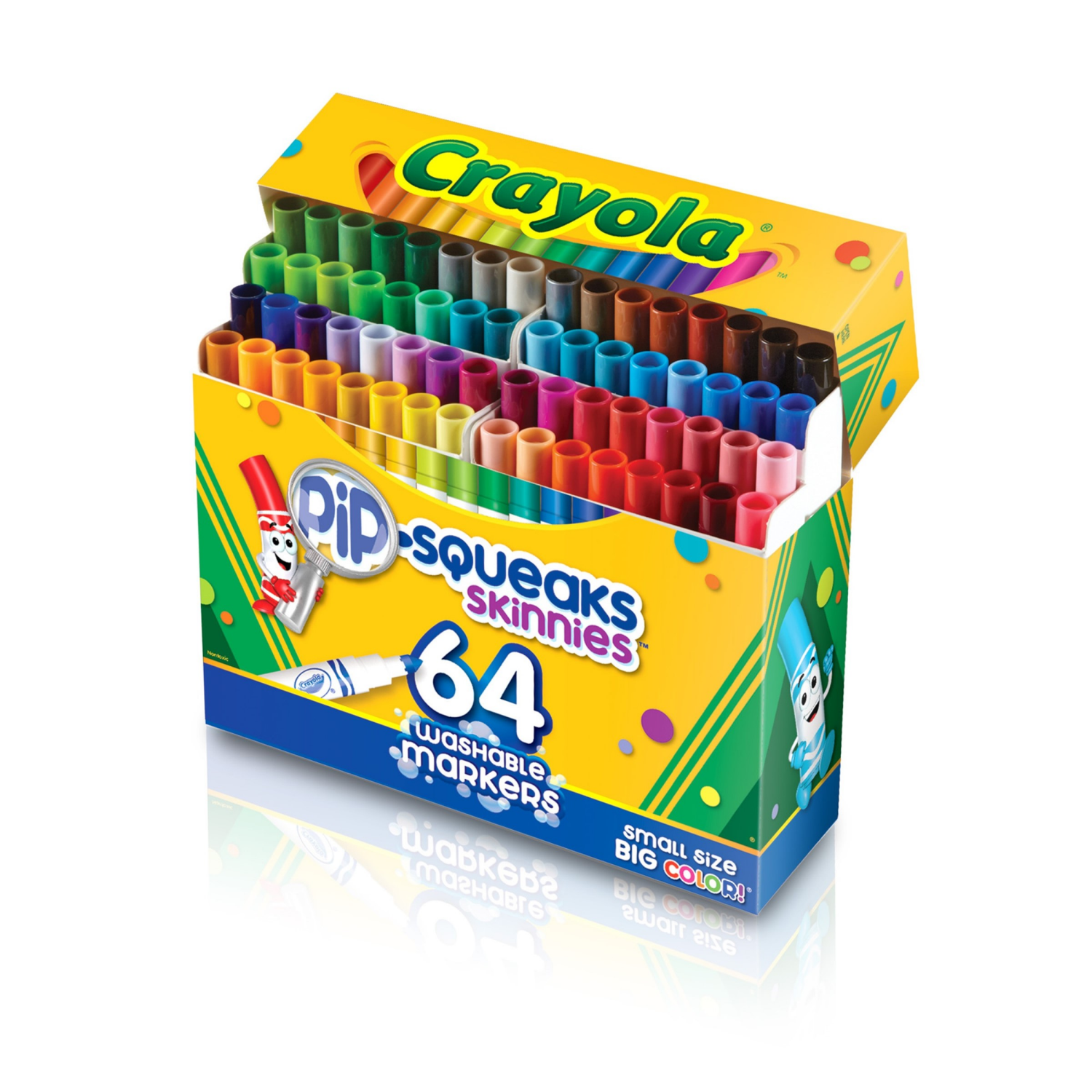 slide 4 of 5, Crayola Pip-Squeaks Skinnies Markers Washable, 64 ct