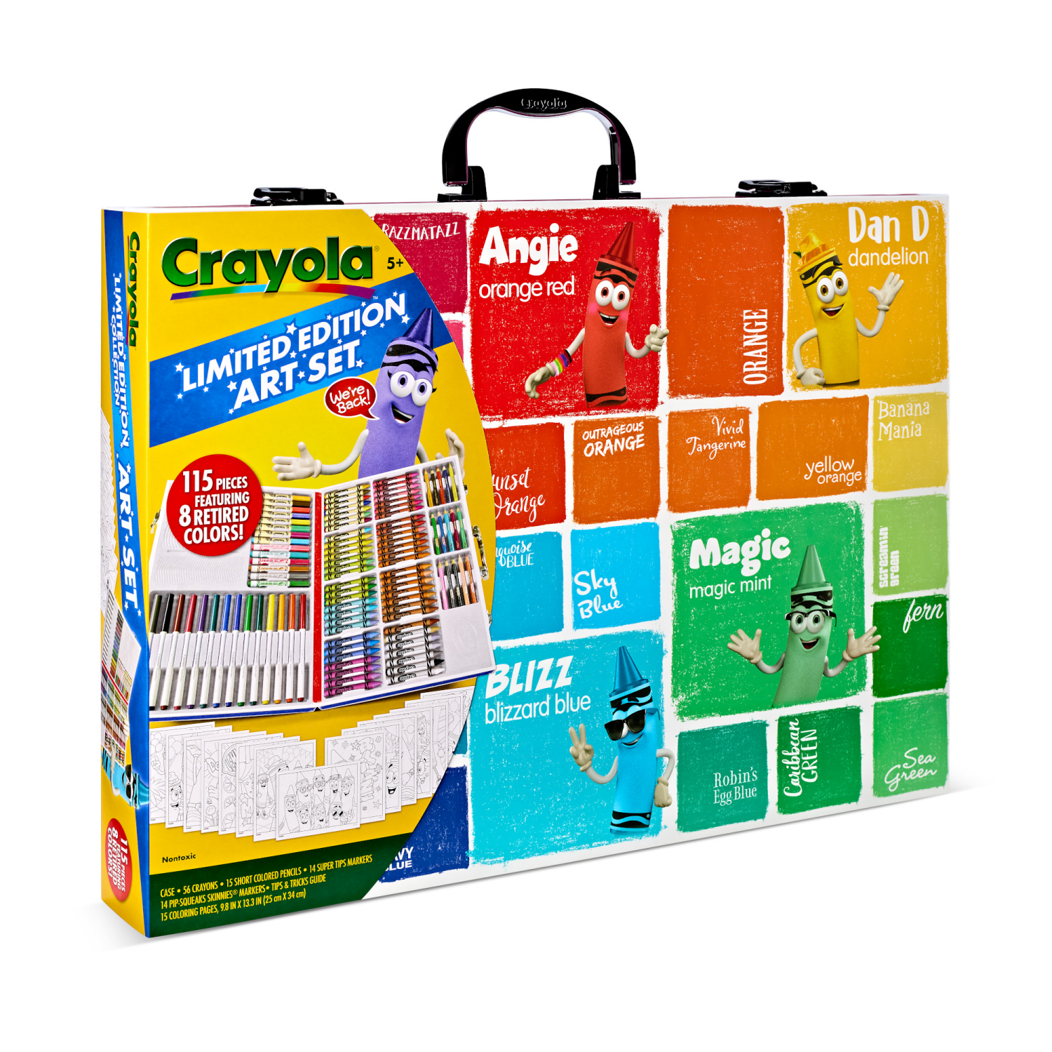 slide 3 of 5, Crayola Limited Edition Coloring Set, 115 Pieces, Art Supplies, Gift for Kids Ages 5 & Up, 115 ct