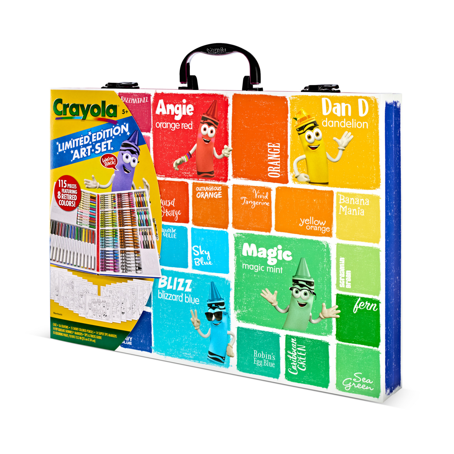 slide 4 of 5, Crayola Limited Edition Coloring Set, 115 Pieces, Art Supplies, Gift for Kids Ages 5 & Up, 115 ct