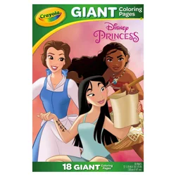 Crayola Disney Princess Giant Coloring Pages 18 Each