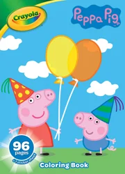 Crayola 96pg Peppa Pig Coloring Book with Sticker Sheet