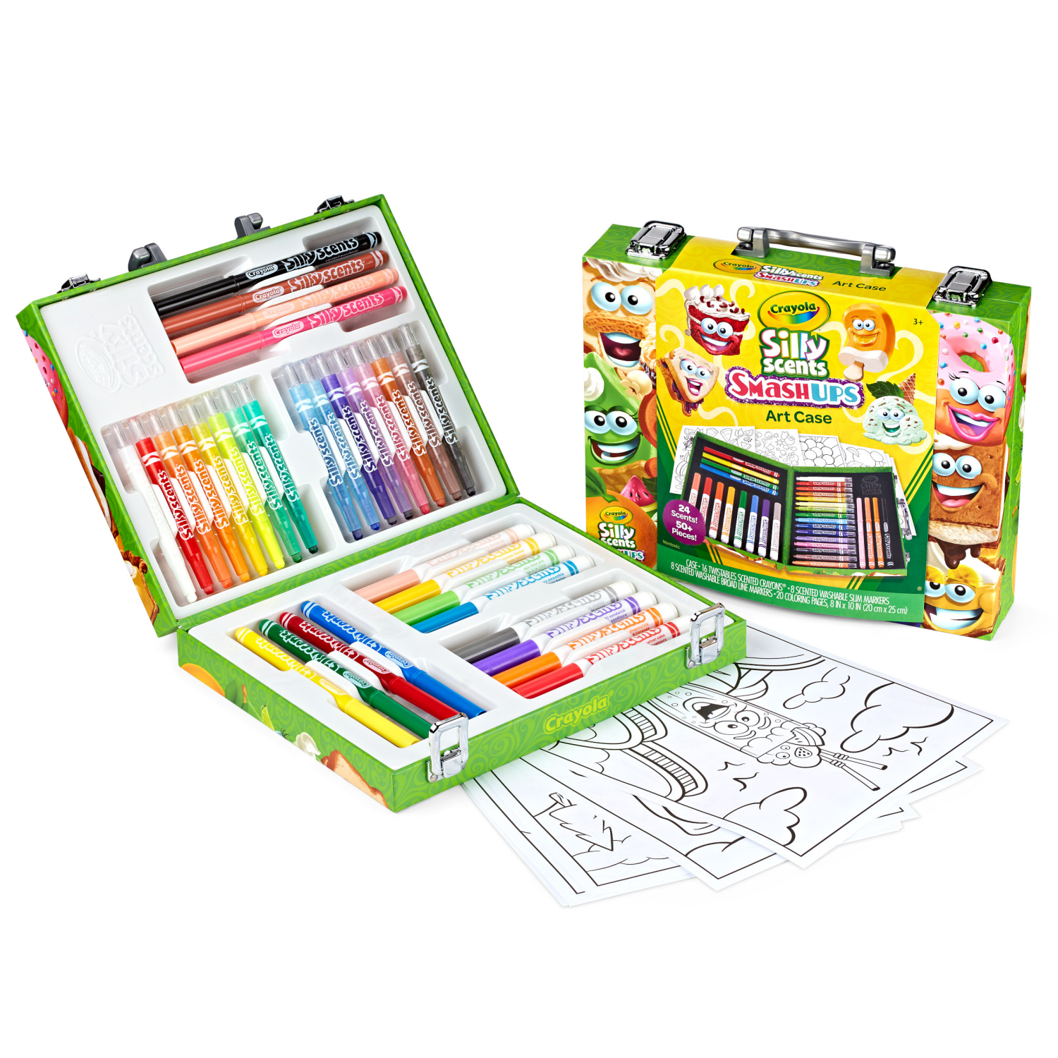 slide 2 of 3, Crayola Silly Scents Smash Ups Mini Art Case, 1 ct