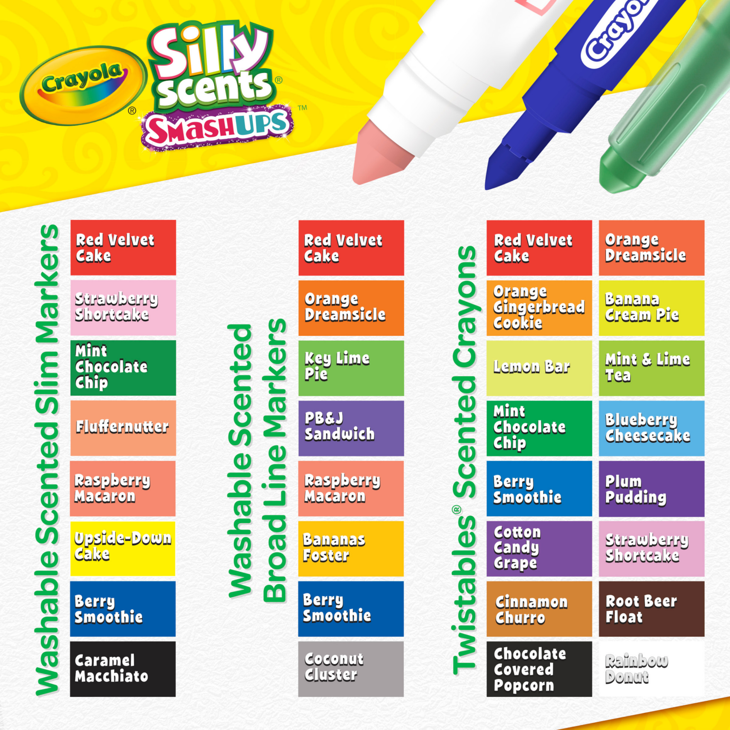 slide 3 of 3, Crayola Silly Scents Smash Ups Mini Art Case, 1 ct