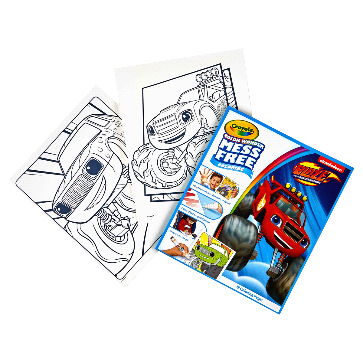 slide 2 of 4, Crayola Color Wonder Refill Coloring Book - Blaze, 1 ct