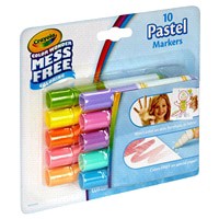 slide 7 of 17, Crayola Color Wonder Mini Markers Pastels, 10 ct