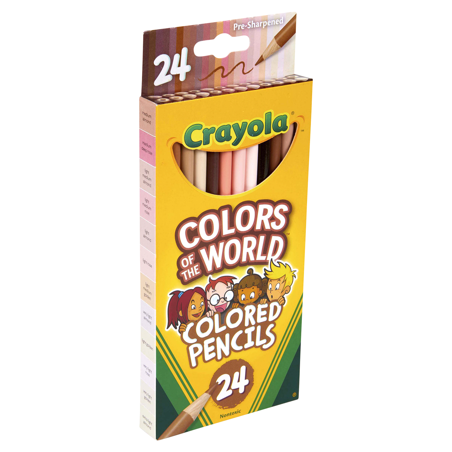 slide 2 of 5, Crayola Colors Of The World Skin Tone Colored Pencils, 24 ct