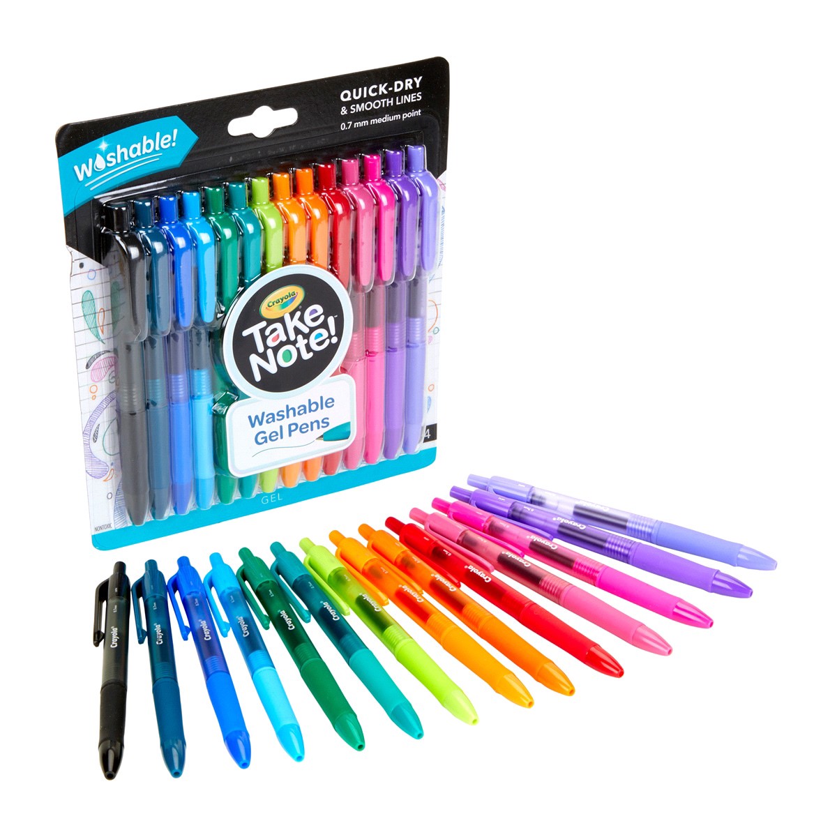 slide 6 of 13, Crayola Washable Color Gel Pens Set, 14 ct