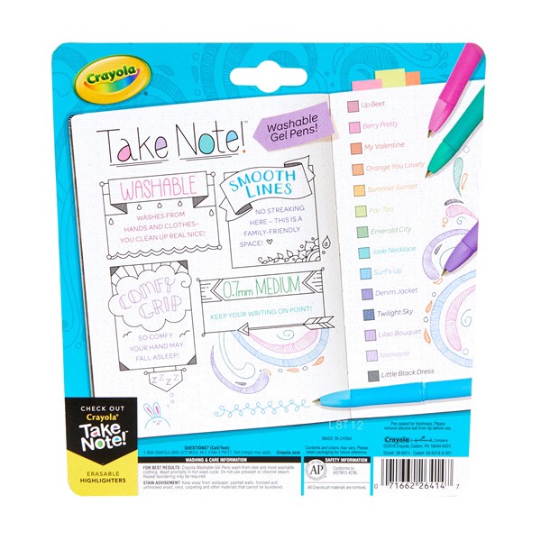 slide 11 of 13, Crayola Washable Color Gel Pens Set, 14 ct
