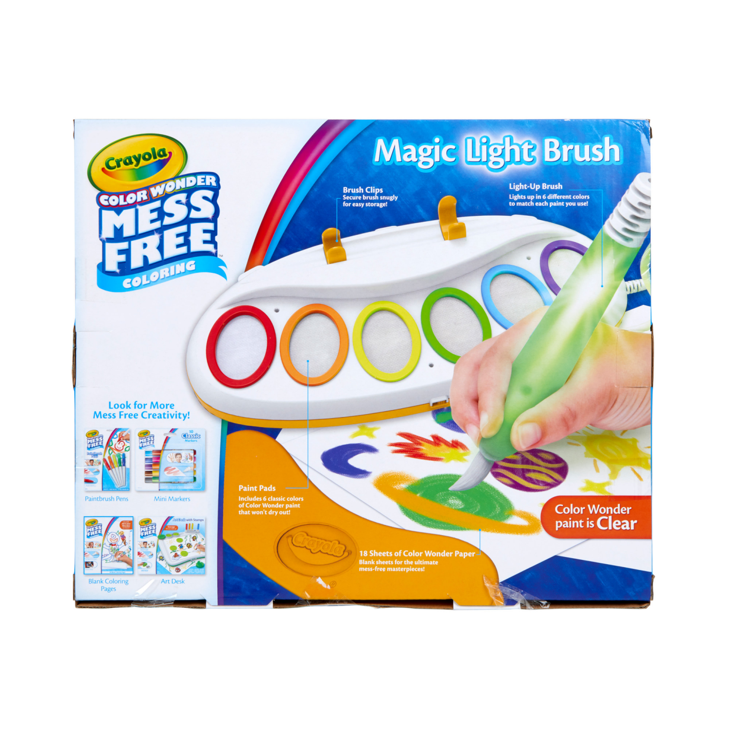 slide 2 of 5, Crayola Color Wonder Magic Light Brush, Assorted Colors, 1 ct