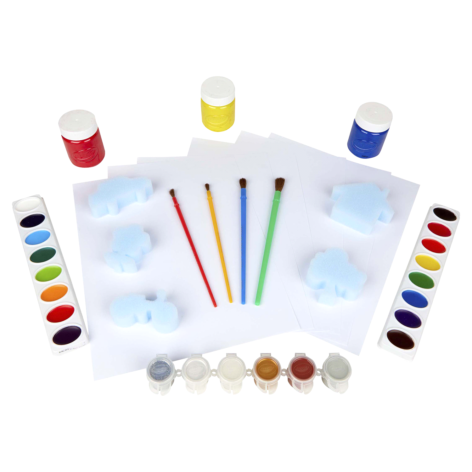 slide 3 of 3, Crayola Kids' Washable Paint Set, 50 ct
