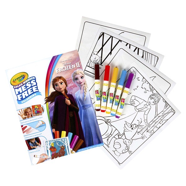 slide 8 of 13, Crayola Frozen Coloring Book and Markers, 1 ct