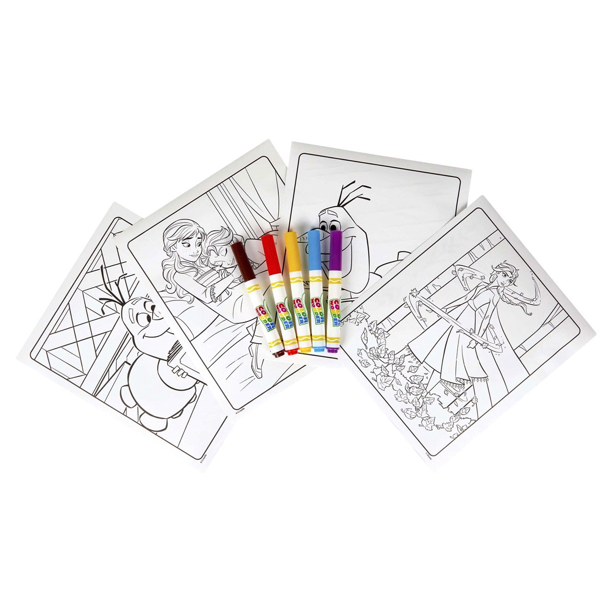 slide 7 of 13, Crayola Frozen Coloring Book and Markers, 1 ct