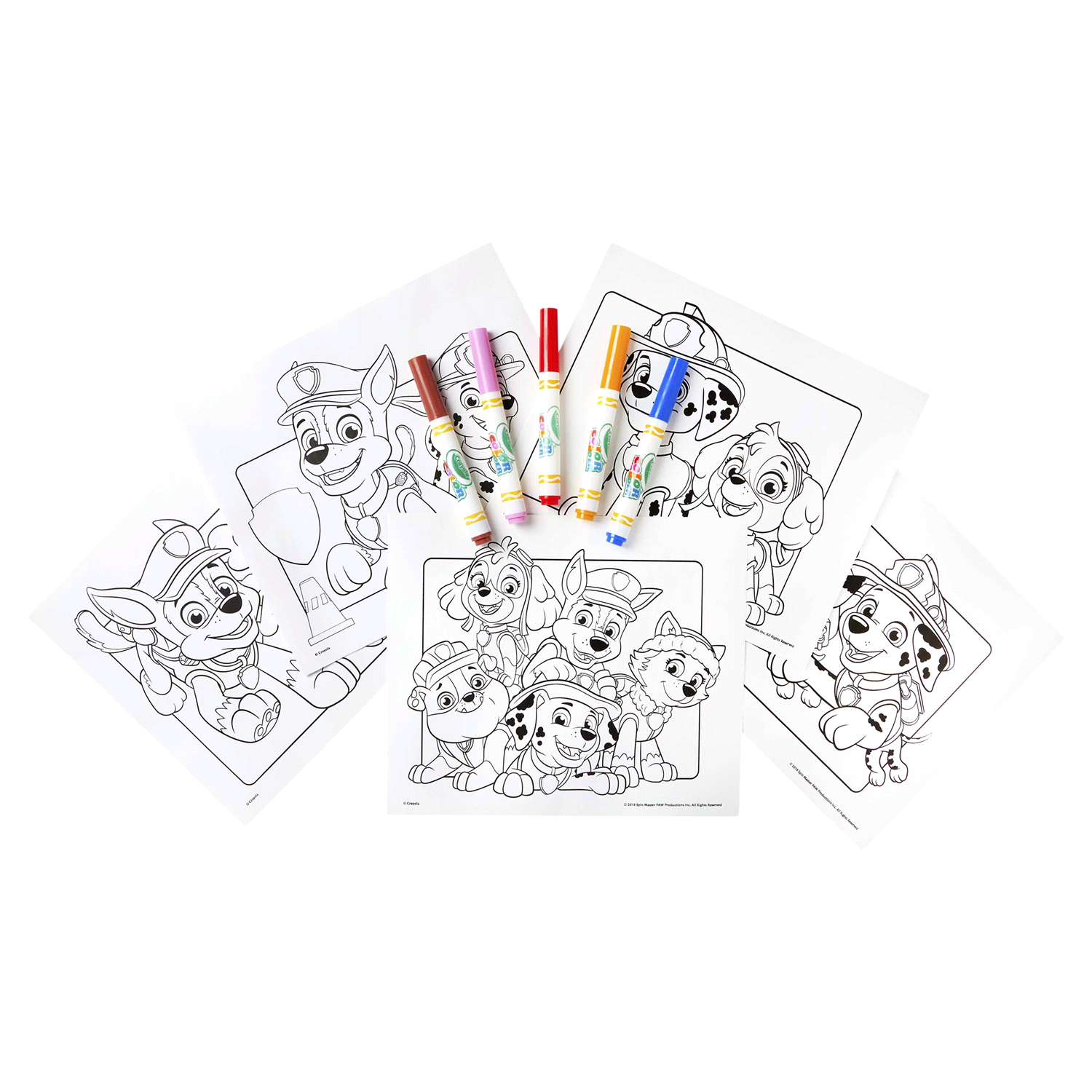 slide 3 of 3, Crayola Paw Patrol Coloring Pages & Markers 1 ea, 1 ct