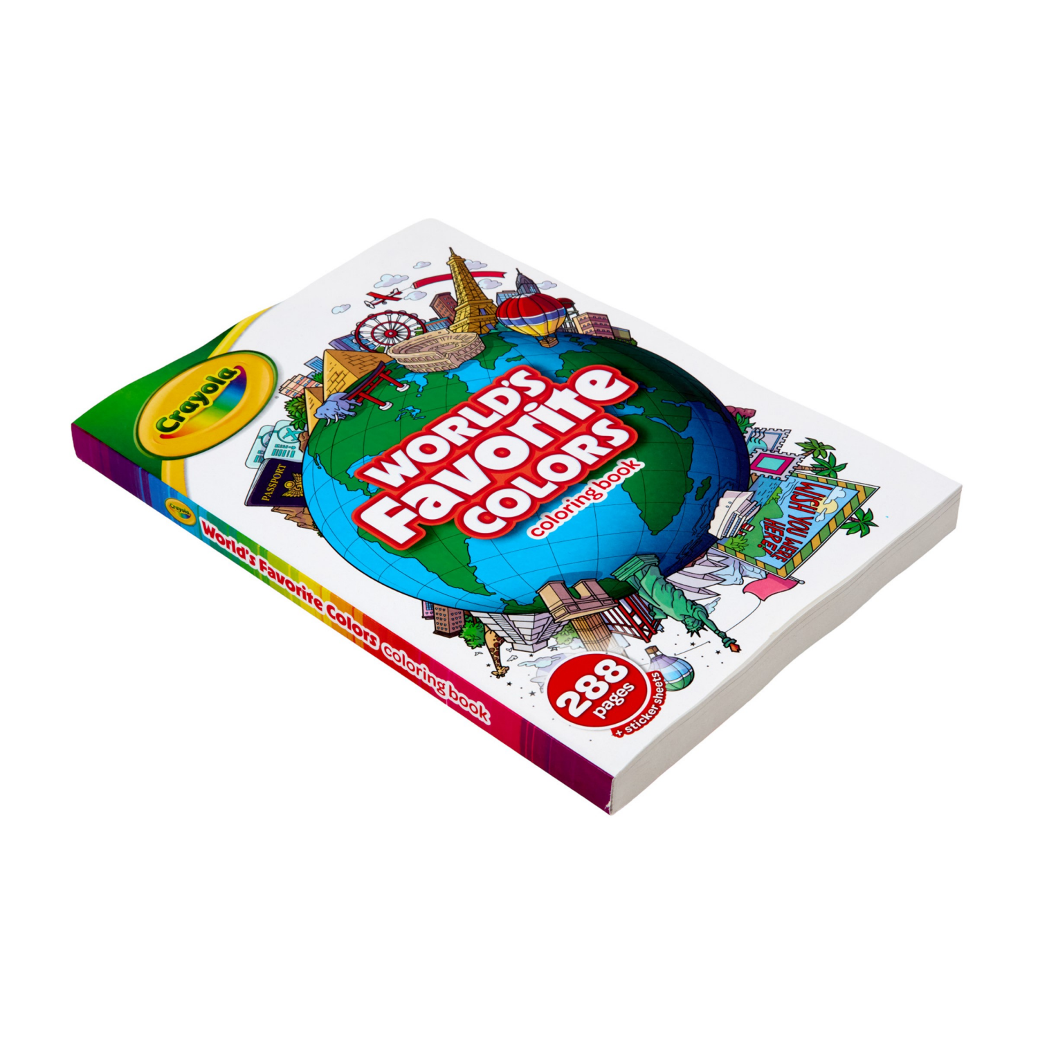 slide 3 of 5, Crayola Coloring Book Worlds Favorite Colors 288pgs, 1 ct