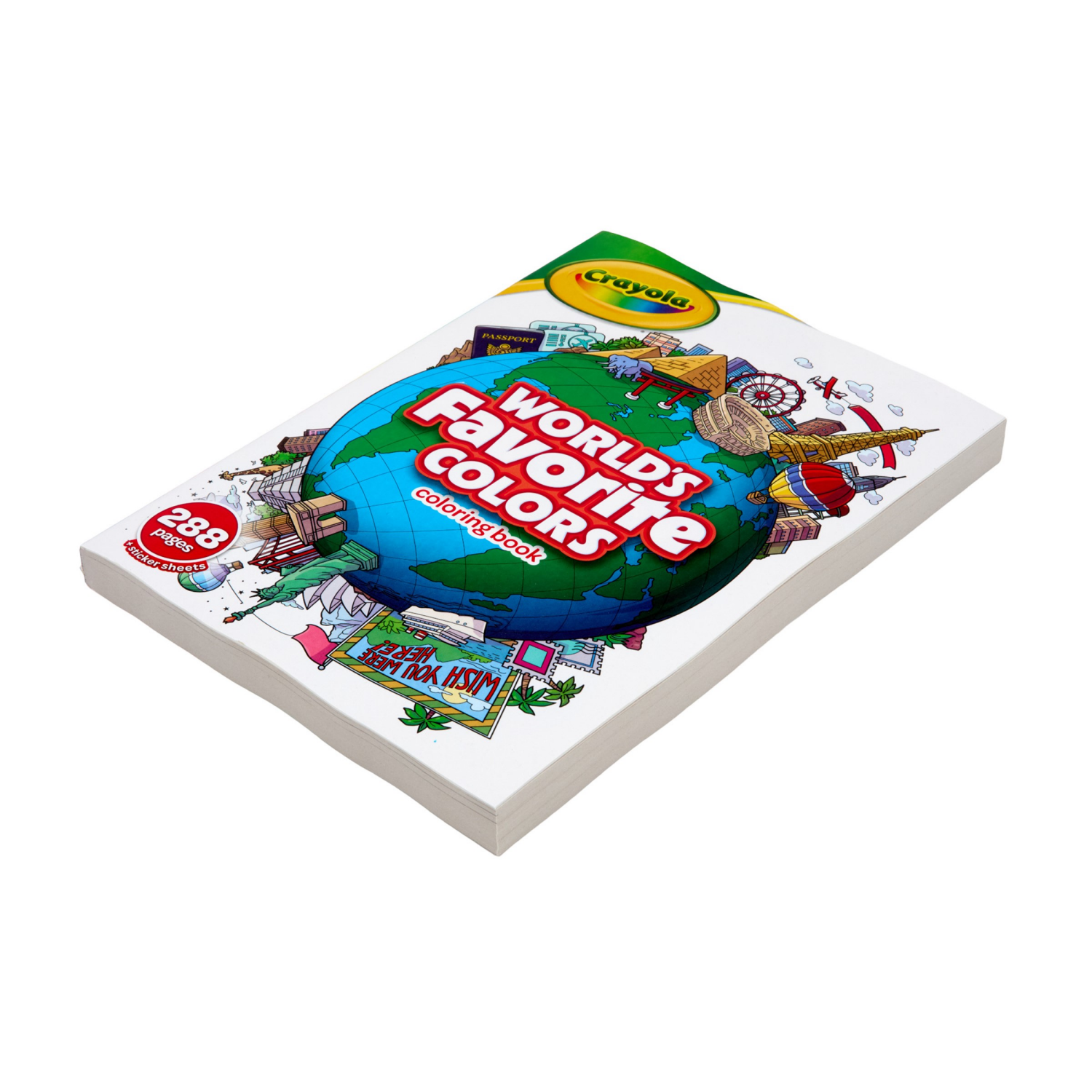 slide 4 of 5, Crayola Coloring Book Worlds Favorite Colors 288pgs, 1 ct