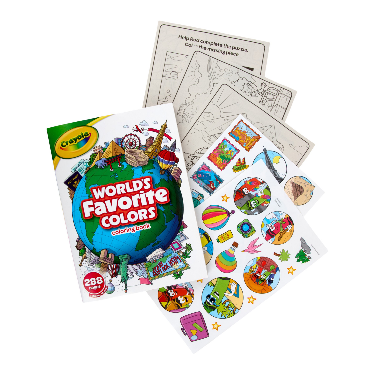 slide 5 of 5, Crayola Coloring Book Worlds Favorite Colors 288pgs, 1 ct