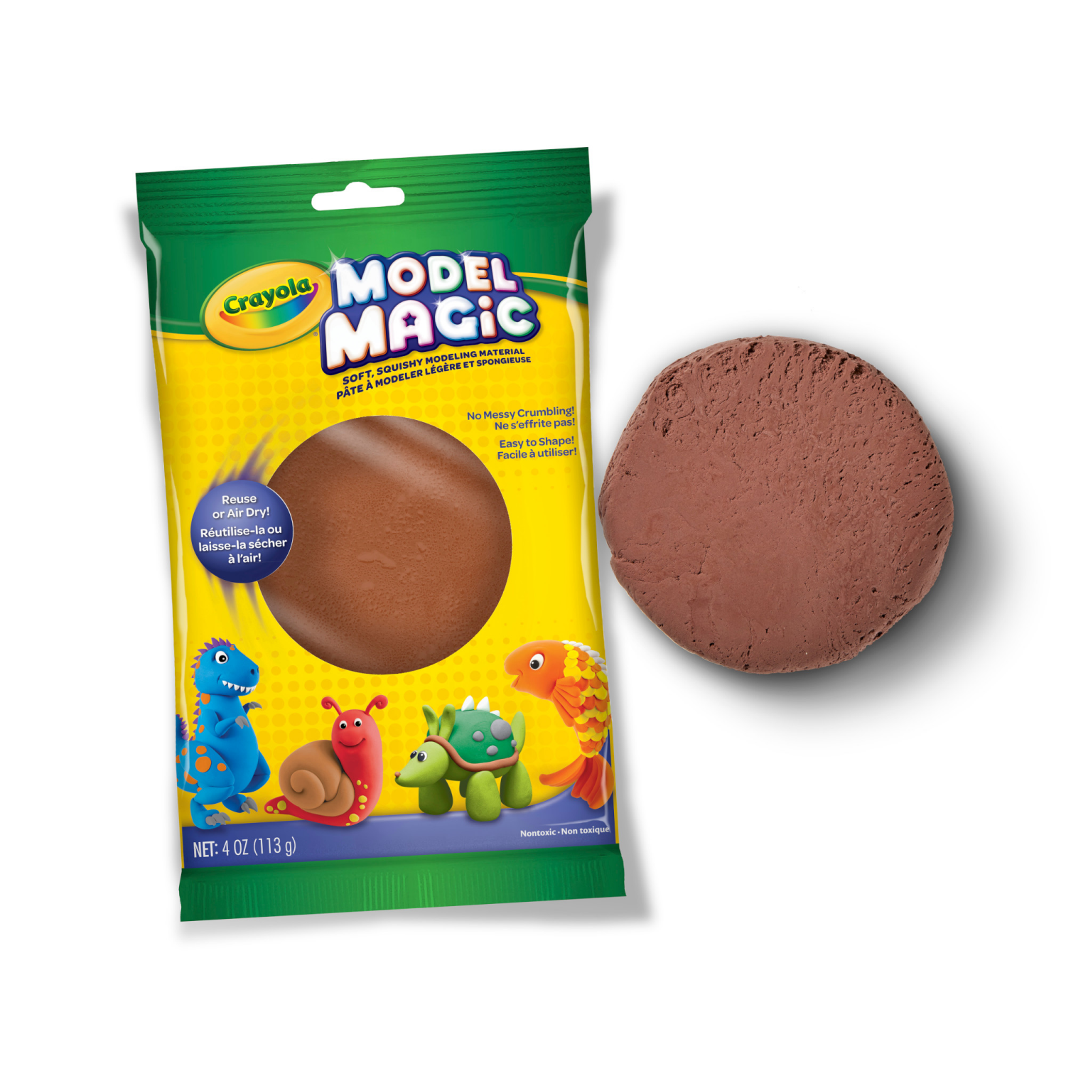 slide 2 of 3, Crayola Model Magic Earthtone, Ages 3+, 4 oz