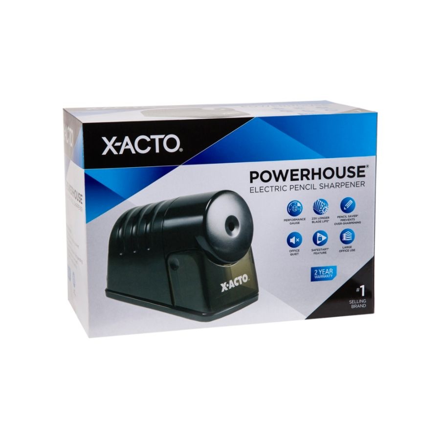 slide 7 of 9, X-ACTO PowerHouse Desktop Electric Pencil Sharpener Black, 1 ct