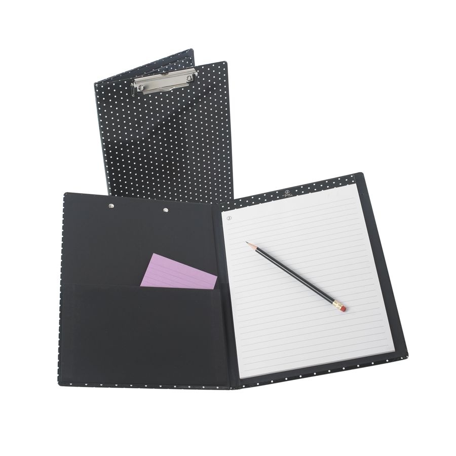 slide 3 of 6, See Jane Work Padfolio Clipboard, Black Dot, 1 ct