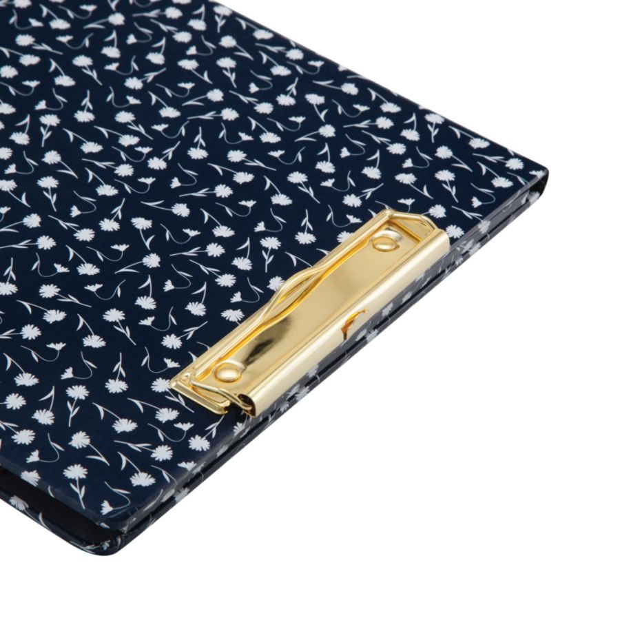 slide 6 of 6, See Jane Work Paperboard Clipboard Padfolio, Navy Floral, 1 ct