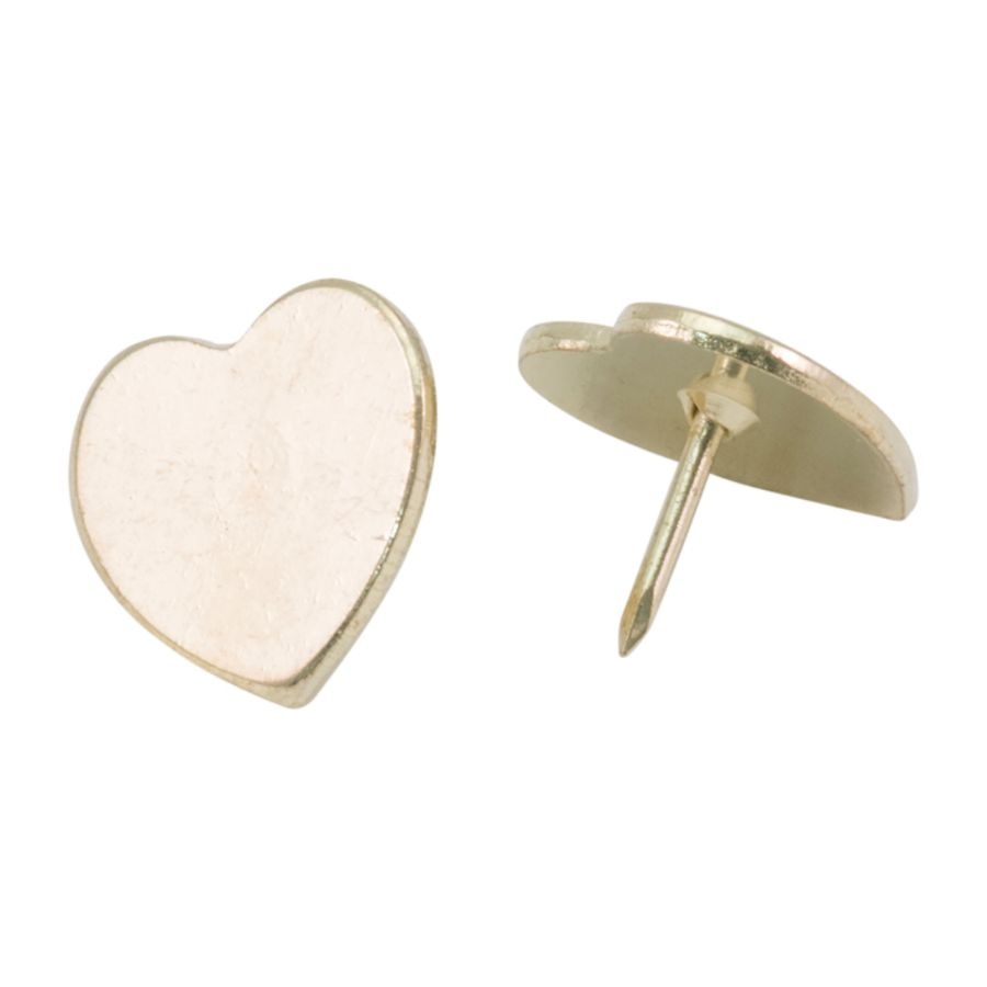 slide 2 of 4, See Jane Work Peggable Heart Push Pins, Gold, Pack Of 30 Pins, 30 ct