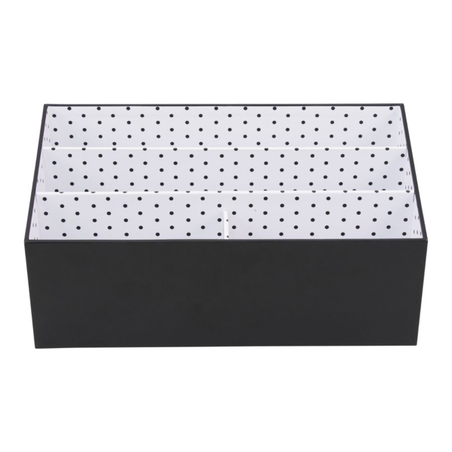 slide 4 of 6, See Jane Work Desktop Organizer, Black Dot, 1 ct