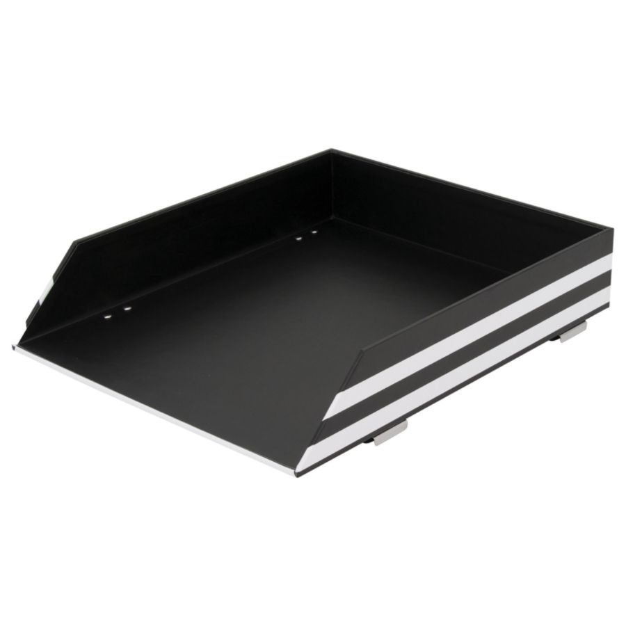 slide 5 of 8, See Jane Work Letter Tray, Black Stripe, 1 ct