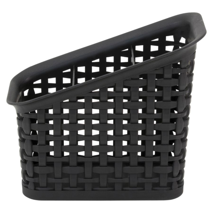 slide 5 of 5, See Jane Work 3-Tier Weave Bin, Black, 1 ct