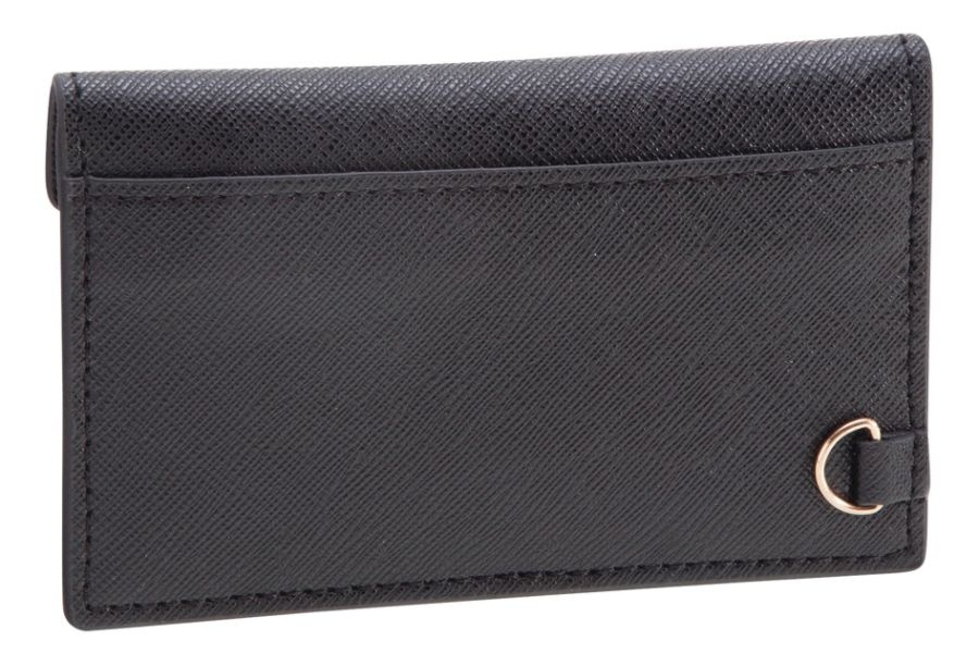 slide 3 of 7, See Jane Work Faux Leather Business Card Holder, Black, 1 ct