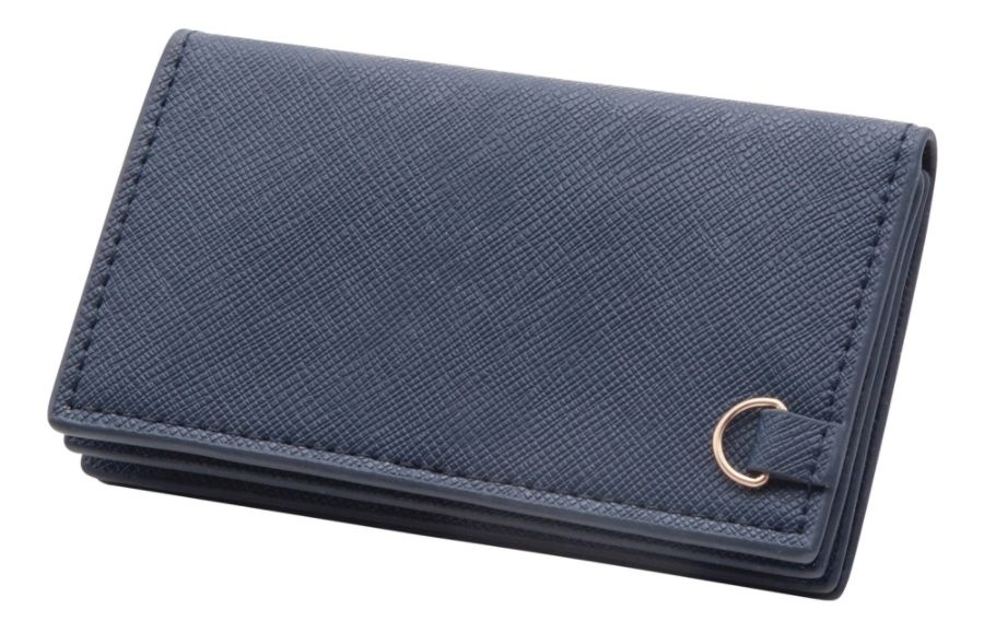 slide 4 of 4, See Jane Work Faux Leather Business Card Holder, Navy, 1 ct