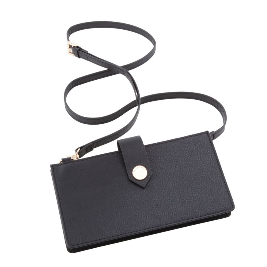 slide 2 of 5, See Jane Work Faux Leather Cross Body Bag, Black, 1 ct