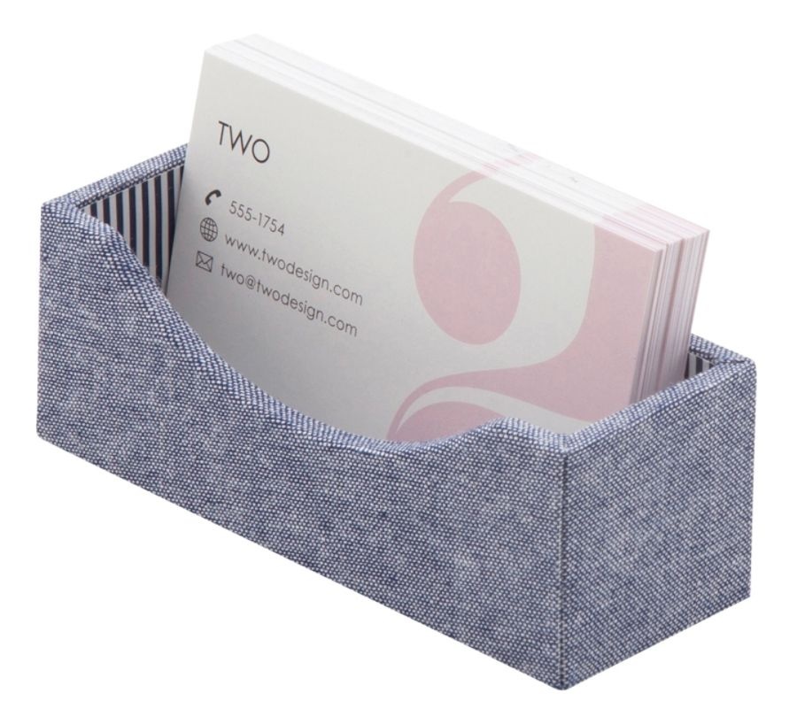 slide 4 of 4, See Jane Work Business Card Holder, Chambray, 1 ct