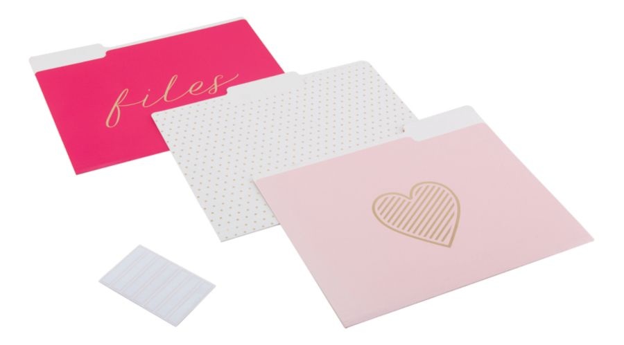 slide 7 of 7, See Jane Work File Folders, Letter Size, Pink, Pack Of 6, 6 ct