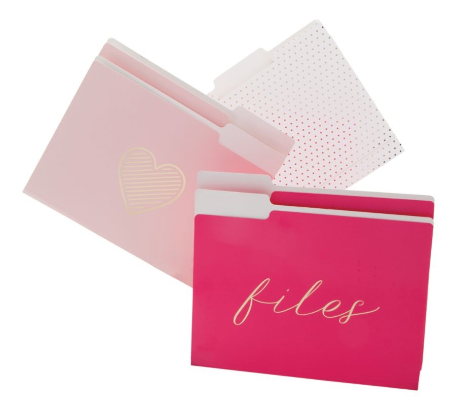 slide 6 of 7, See Jane Work File Folders, Letter Size, Pink, Pack Of 6, 6 ct