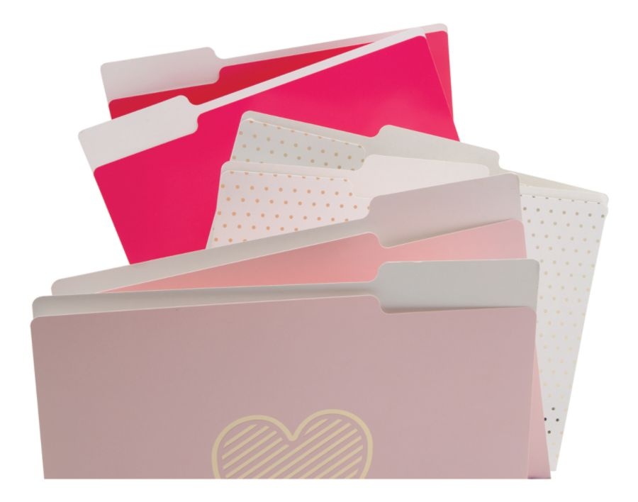 slide 4 of 7, See Jane Work File Folders, Letter Size, Pink, Pack Of 6, 6 ct