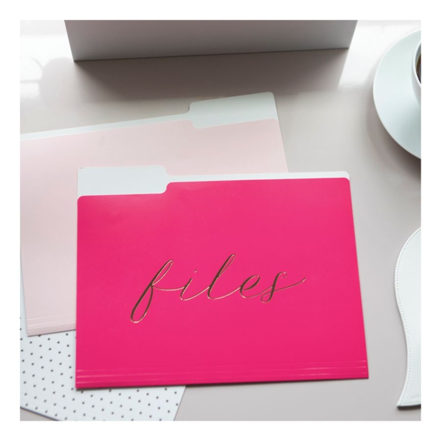 slide 5 of 7, See Jane Work File Folders, Letter Size, Pink, Pack Of 6, 6 ct